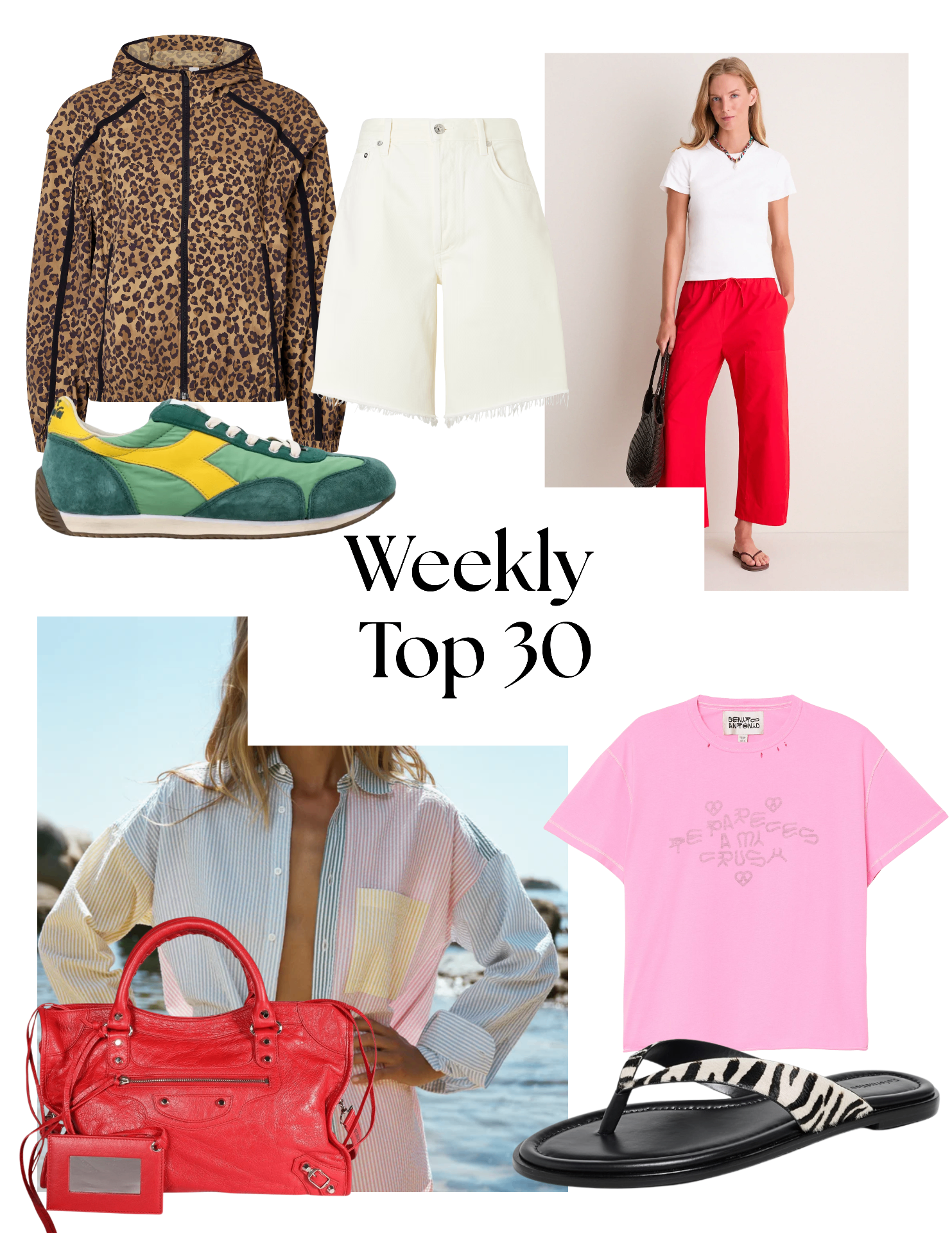 Weekly Top 30 mood board — edition 1